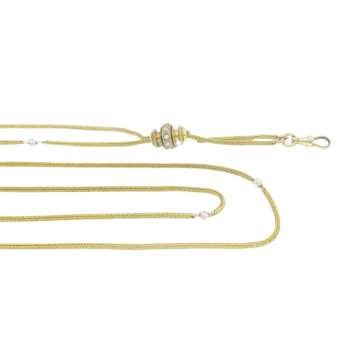 Collier Sautoir en or jaune et perles - Castafiore