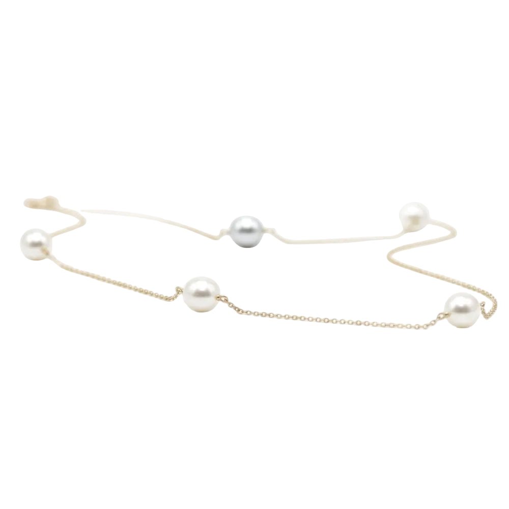 Collier Sautoir en or jaune et perles - Castafiore