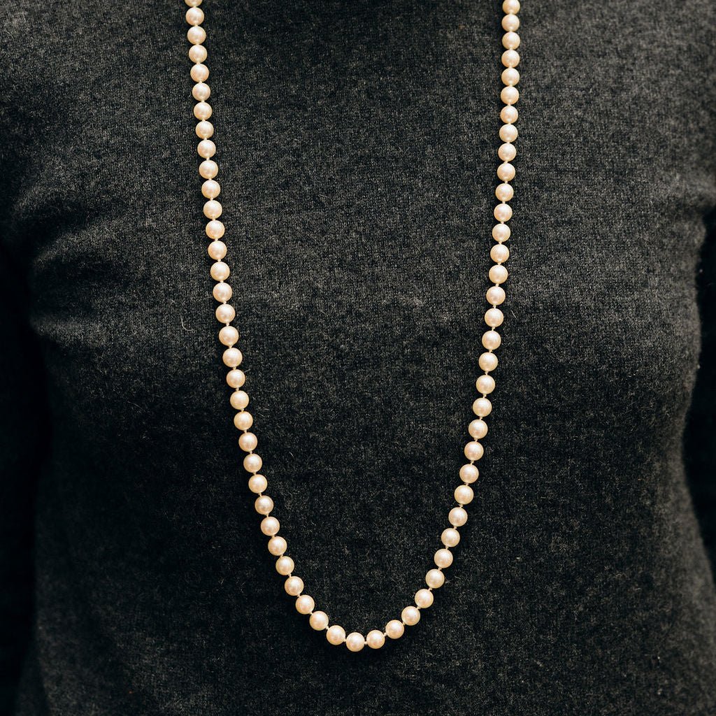 Collier Sautoir en or jaune et perles - Castafiore