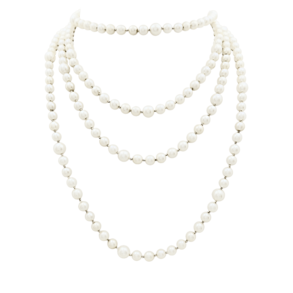 Collier Sautoir en or jaune et perles - Castafiore