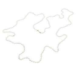 Collier Sautoir en or jaune et perles - Castafiore