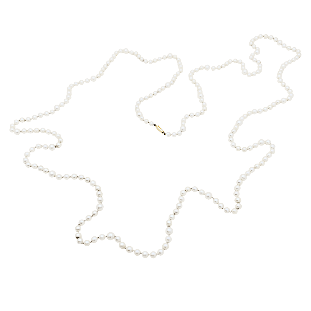 Collier Sautoir en or jaune et perles - Castafiore