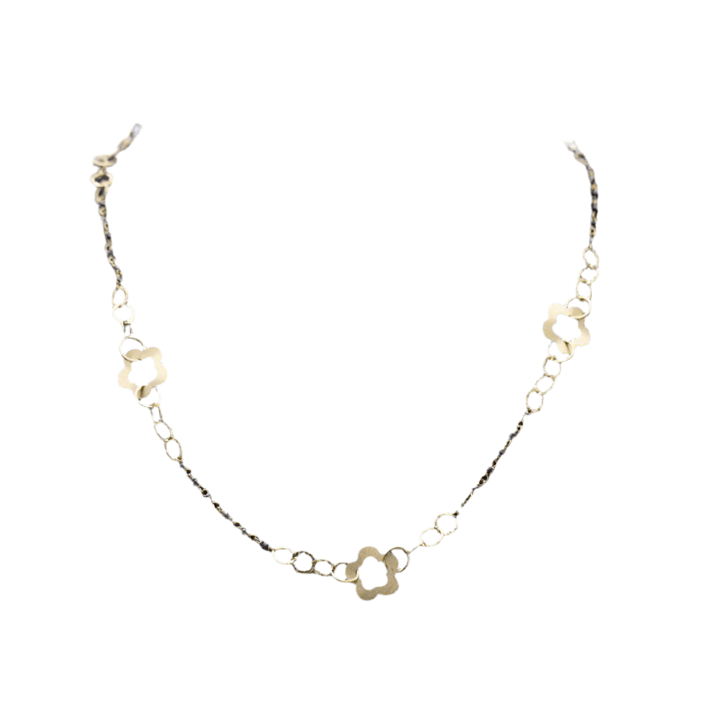 Collier Sautoir en or jaune et spinelles - Castafiore