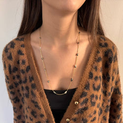 Collier Sautoir en or rose et perles - Castafiore