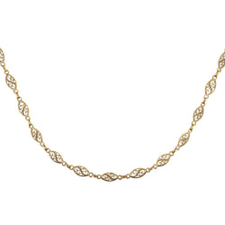 Collier Sautoir filigrane en or jaune - Castafiore