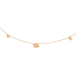 Collier Sautoir GINETTE NY "Tiny bliss on chain" en or rose - Castafiore