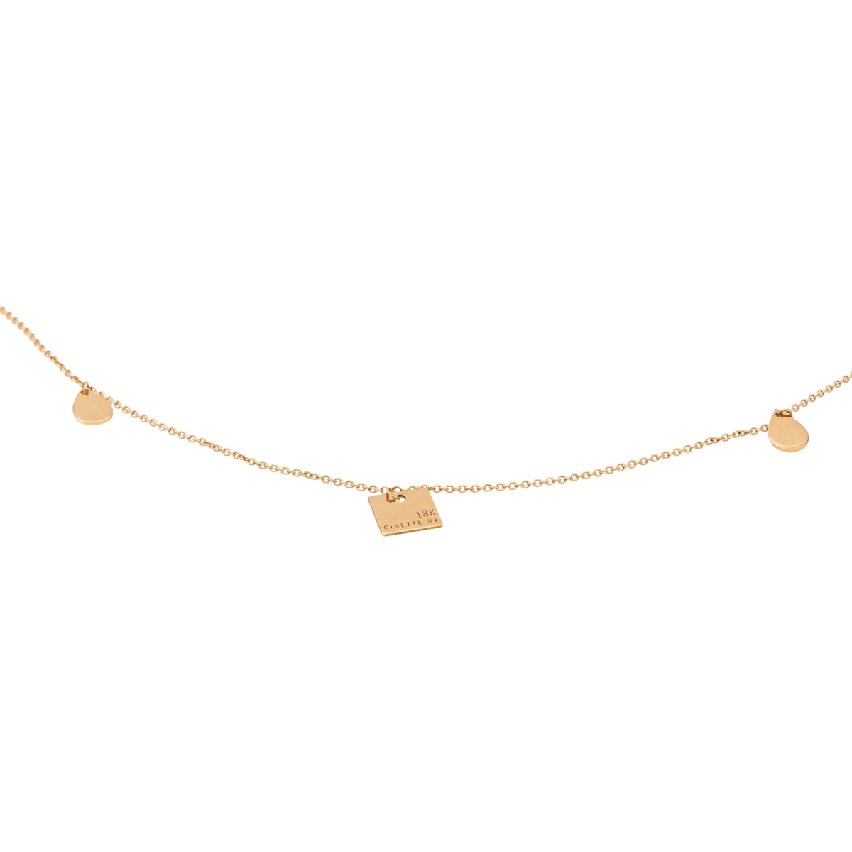 Collier Sautoir GINETTE NY "Tiny bliss on chain" en or rose - Castafiore