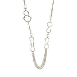 Collier Sautoir HERMÈS "Arabesque" en argent - Castafiore