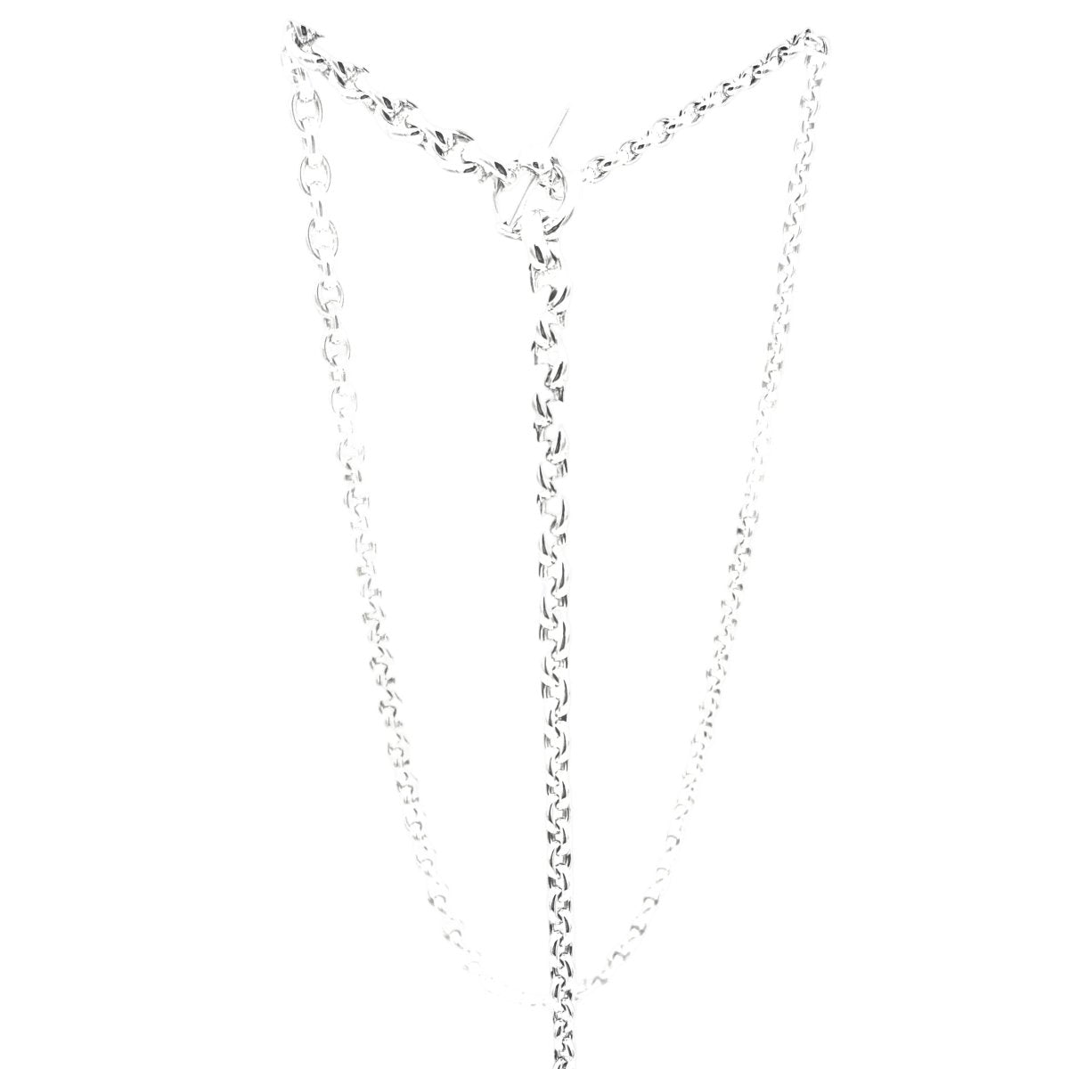 Collier Sautoir HERMÈS "Crescendo" en argent - Castafiore
