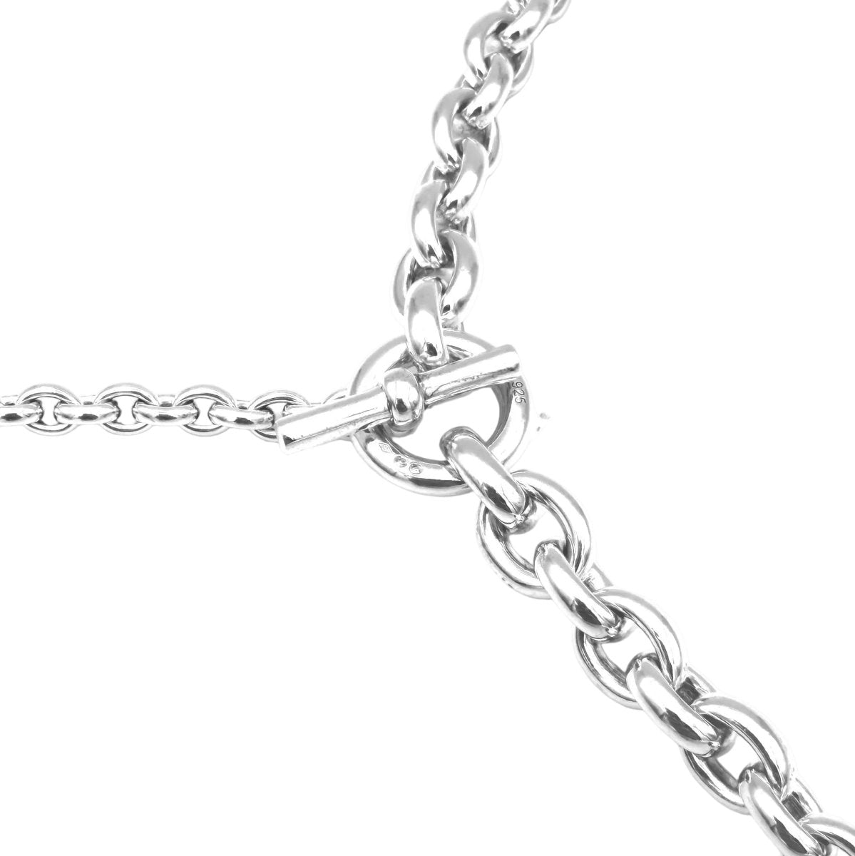 Collier Sautoir HERMÈS "Crescendo" en argent - Castafiore
