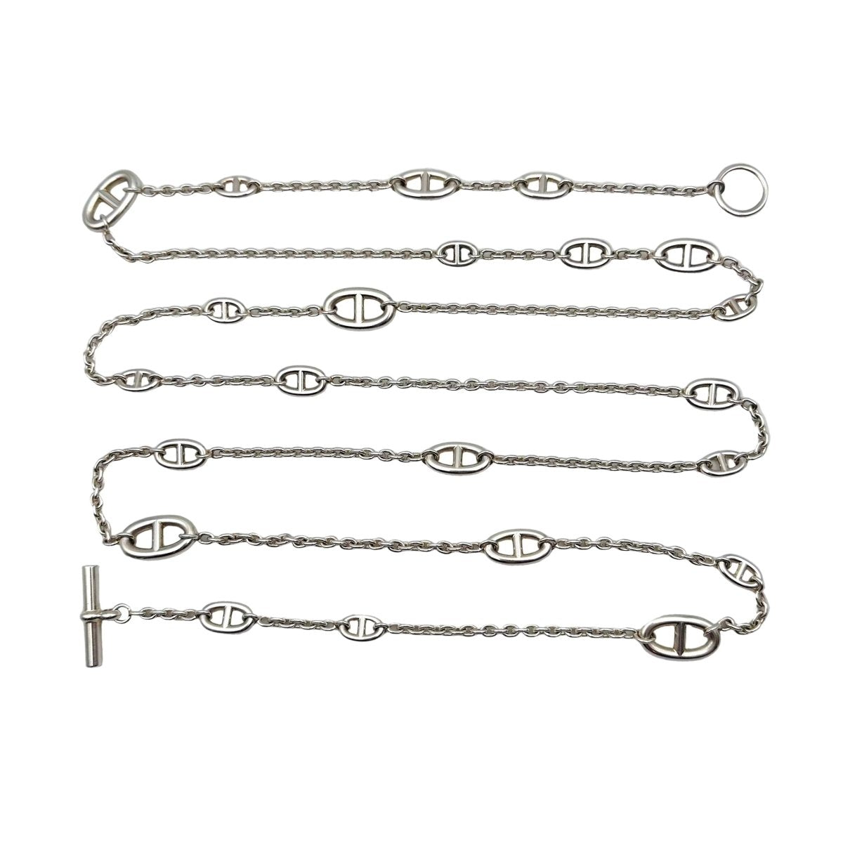 Collier Sautoir HERMÈS "Farandole" en argent - Castafiore