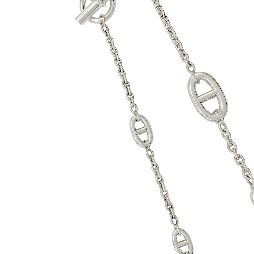 Collier Sautoir HERMÈS "Farandole" en argent - Castafiore