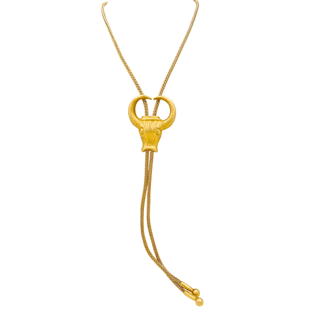 Collier Sautoir LALAOUNIS "Taureau" en or jaune - Castafiore