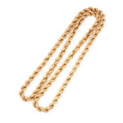 Collier Sautoir maille polonaise en or rose - Castafiore