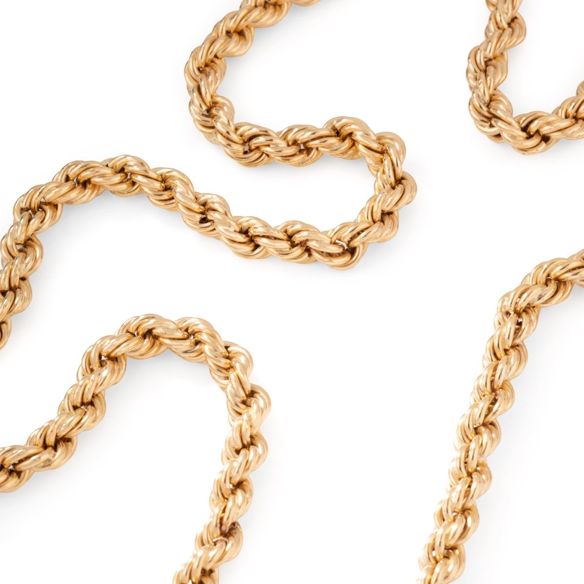 Collier Sautoir maille polonaise en or rose - Castafiore