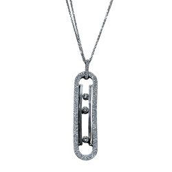 Collier Sautoir MESSIKA "10th Anniversary" en or blanc et diamants - Castafiore