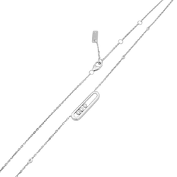 Collier - Sautoir MESSIKA, "Baby Move", or blanc et diamants - Castafiore