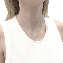 Collier - Sautoir MESSIKA, "Baby Move", or blanc et diamants - Castafiore