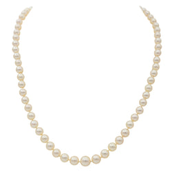 Collier Sautoir or blanc et perles - Castafiore