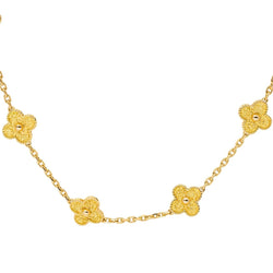 Collier Sautoir VAN CLEEF & ARPELS "Alhambra" en or jaune - Castafiore