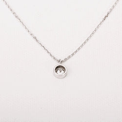 Collier solitaire diamant en or blanc - Castafiore