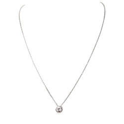 Collier solitaire en or blanc et diamant 0.77ct - Castafiore