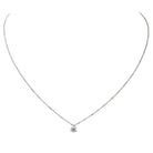 Collier Solitaire en Or blanc et Diamant - Castafiore