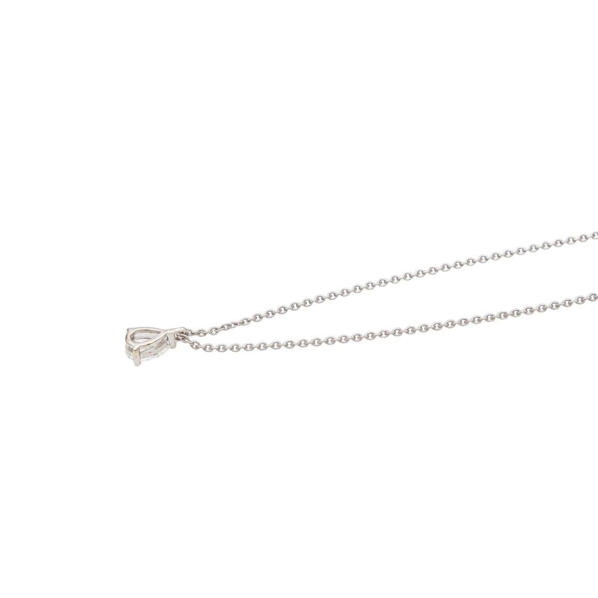 Collier Solitaire en or blanc et diamant - Castafiore