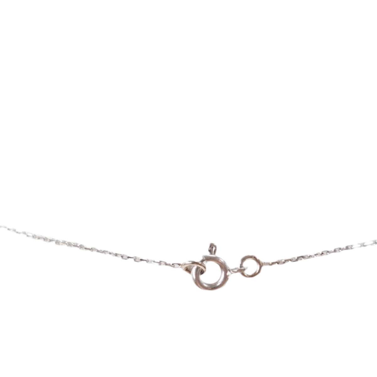 Collier solitaire en or blanc et saphir - Castafiore