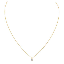 Collier Solitaire en or jaune et diamant - Castafiore