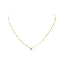 Collier Solitaire Or jaune Diamant - Castafiore