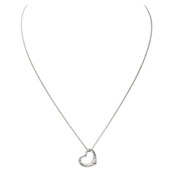 Collier Tiffany & Co Coeur Open heart Platine Diamant - Castafiore