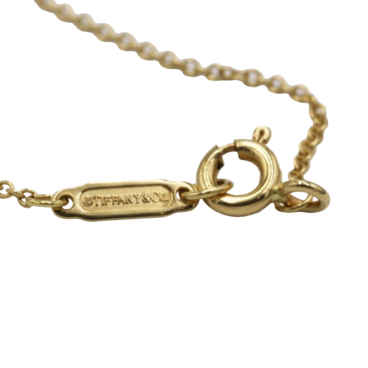 Collier TIFFANY & CO Pendentif coeur en or jaune et saphir rose - Castafiore