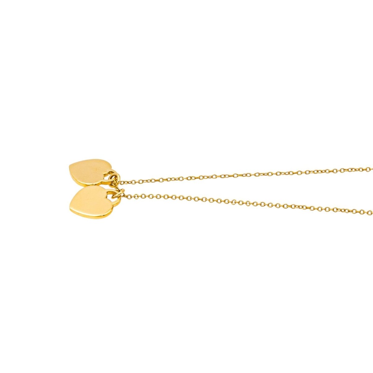 Collier TIFFANY & CO. Please return to Tiffany Mini maille forçat en or jaune - Castafiore