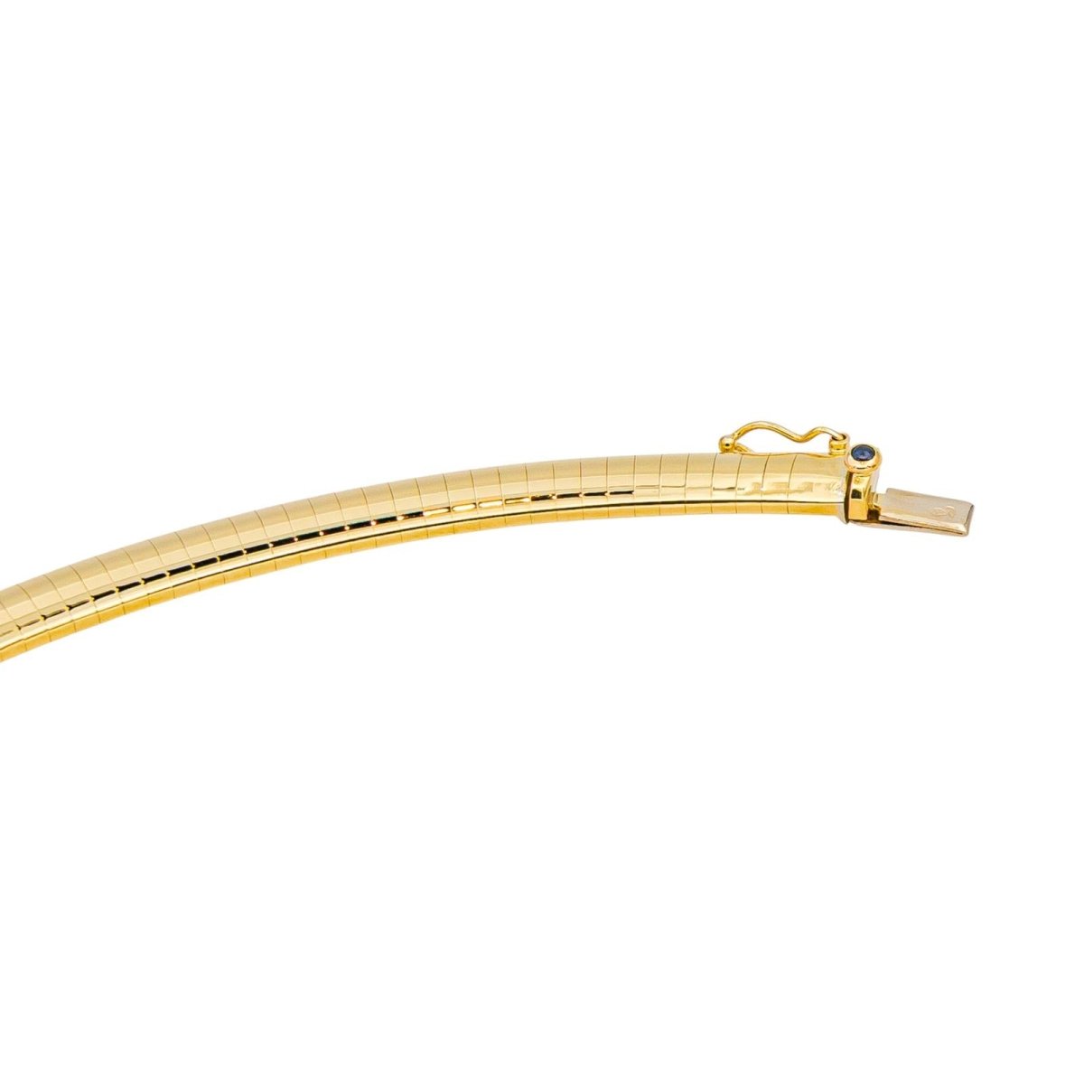 Collier Torque en or jaune et saphir - Castafiore