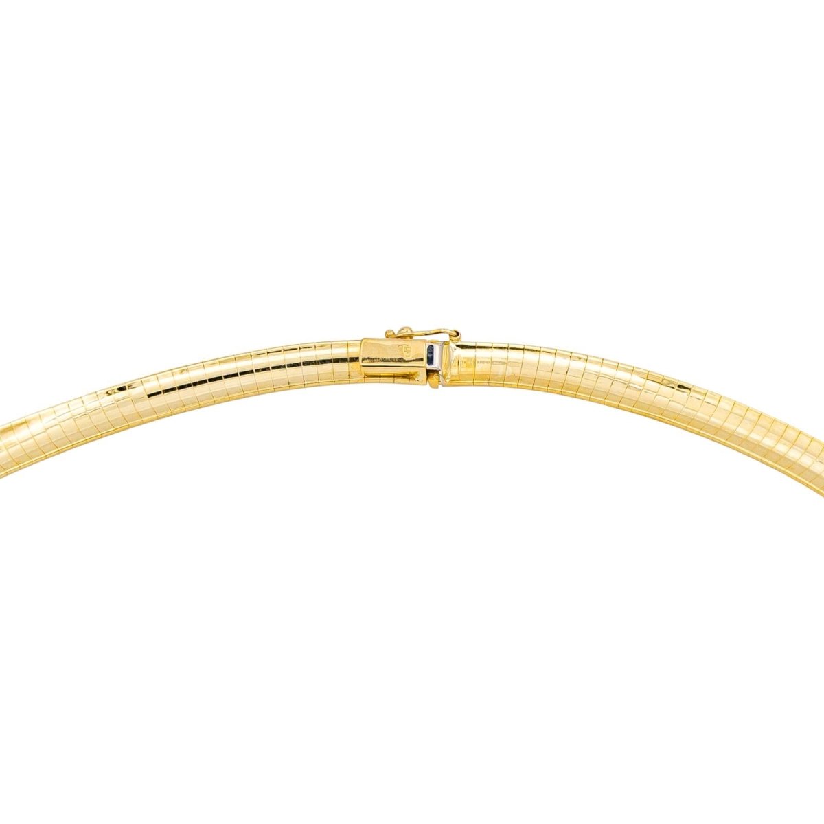 Collier Torque en or jaune et saphir - Castafiore