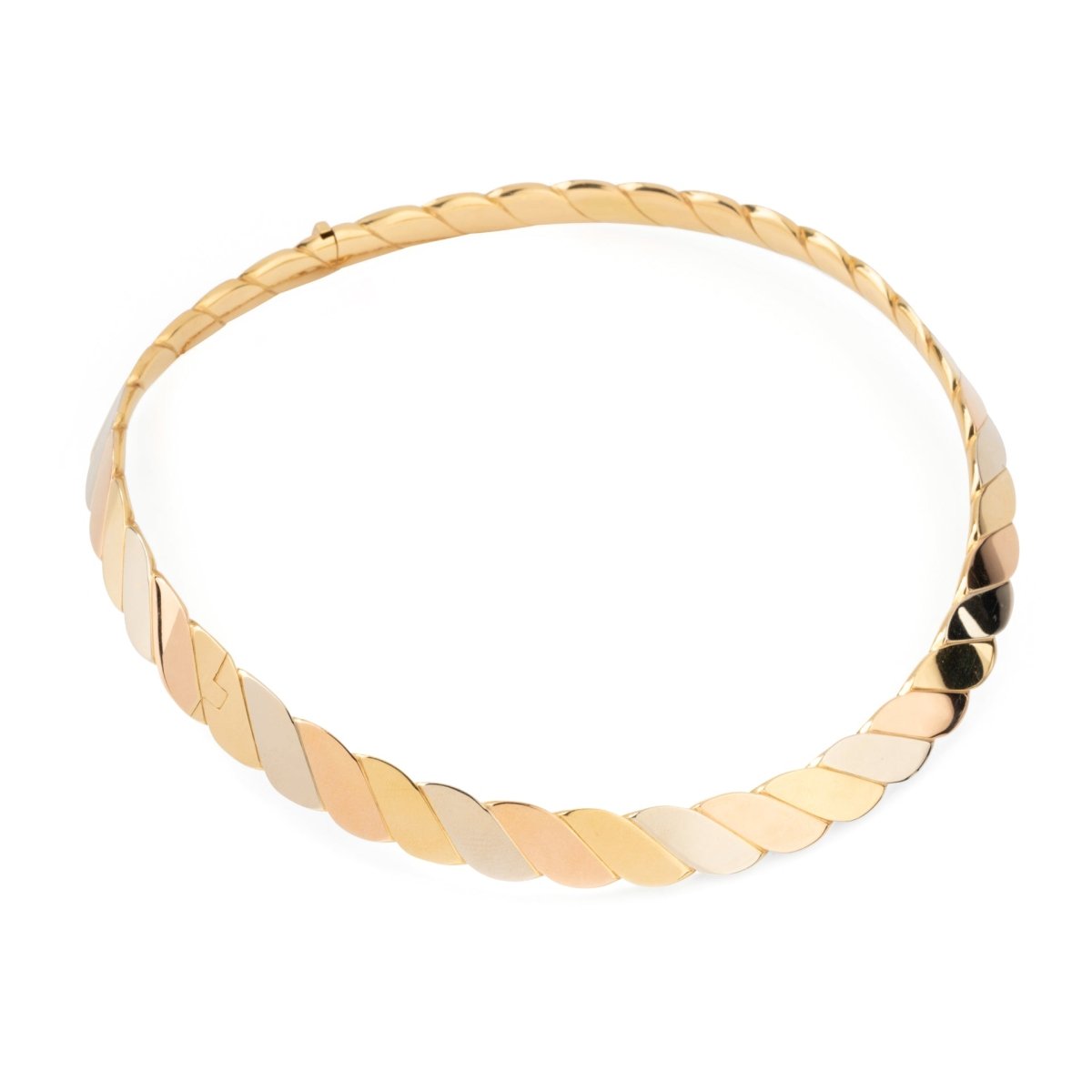 Collier Torque FRED en or jaune, or blanc, or rose - Castafiore