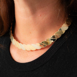 Collier Torque FRED en or jaune, or blanc, or rose - Castafiore