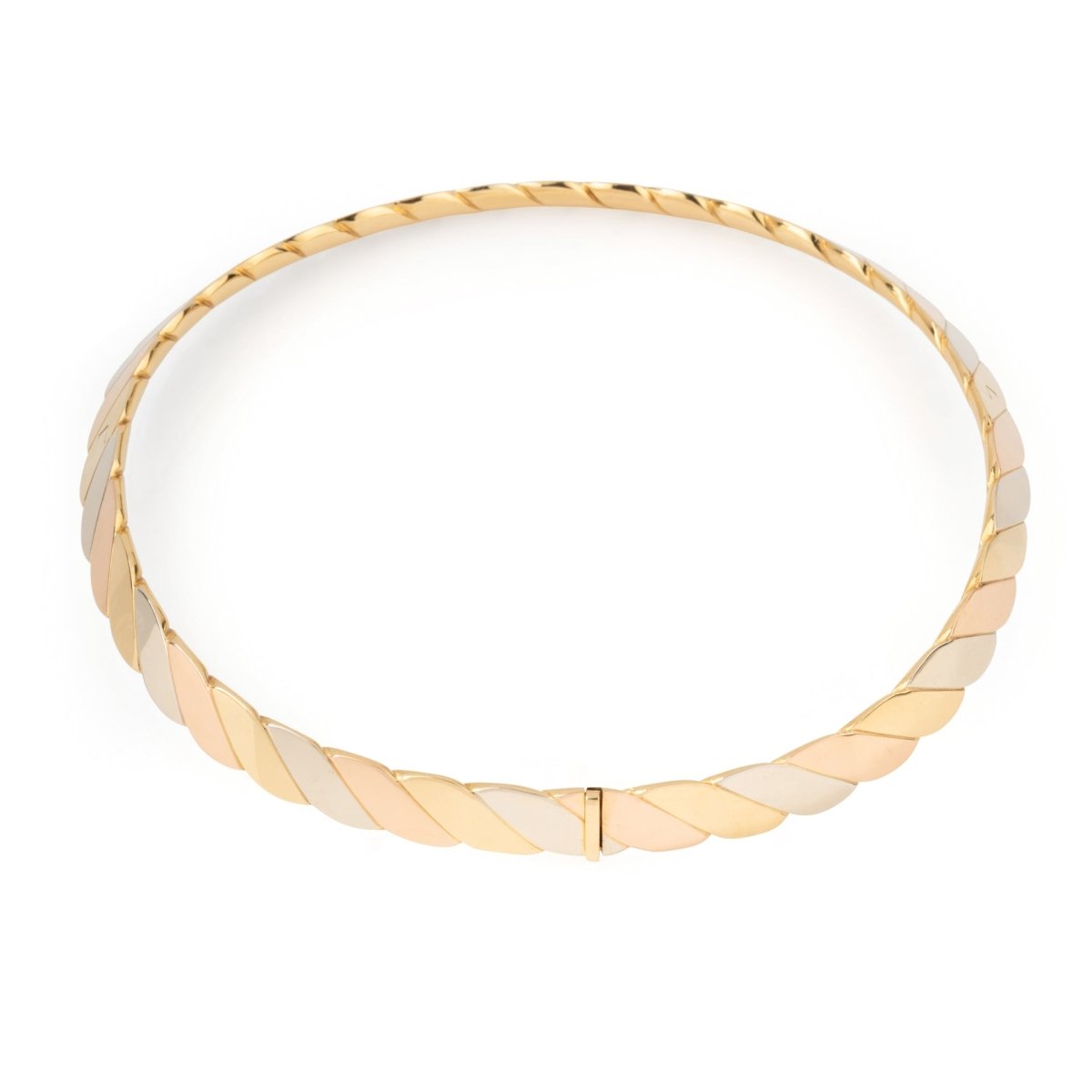 Collier Torque FRED en or jaune, or blanc, or rose - Castafiore