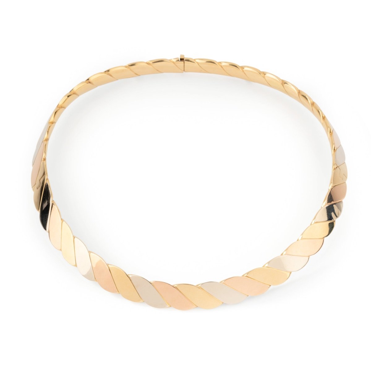 Collier Torque FRED en or jaune, or blanc, or rose - Castafiore