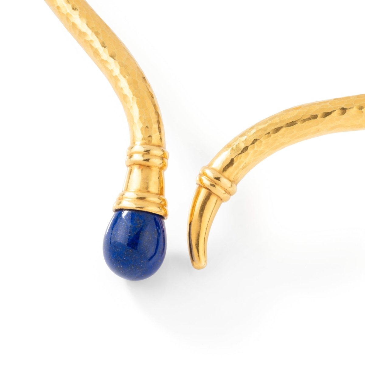 Collier Torque LALAOUNIS en or jaune et lapis lazuli - Castafiore
