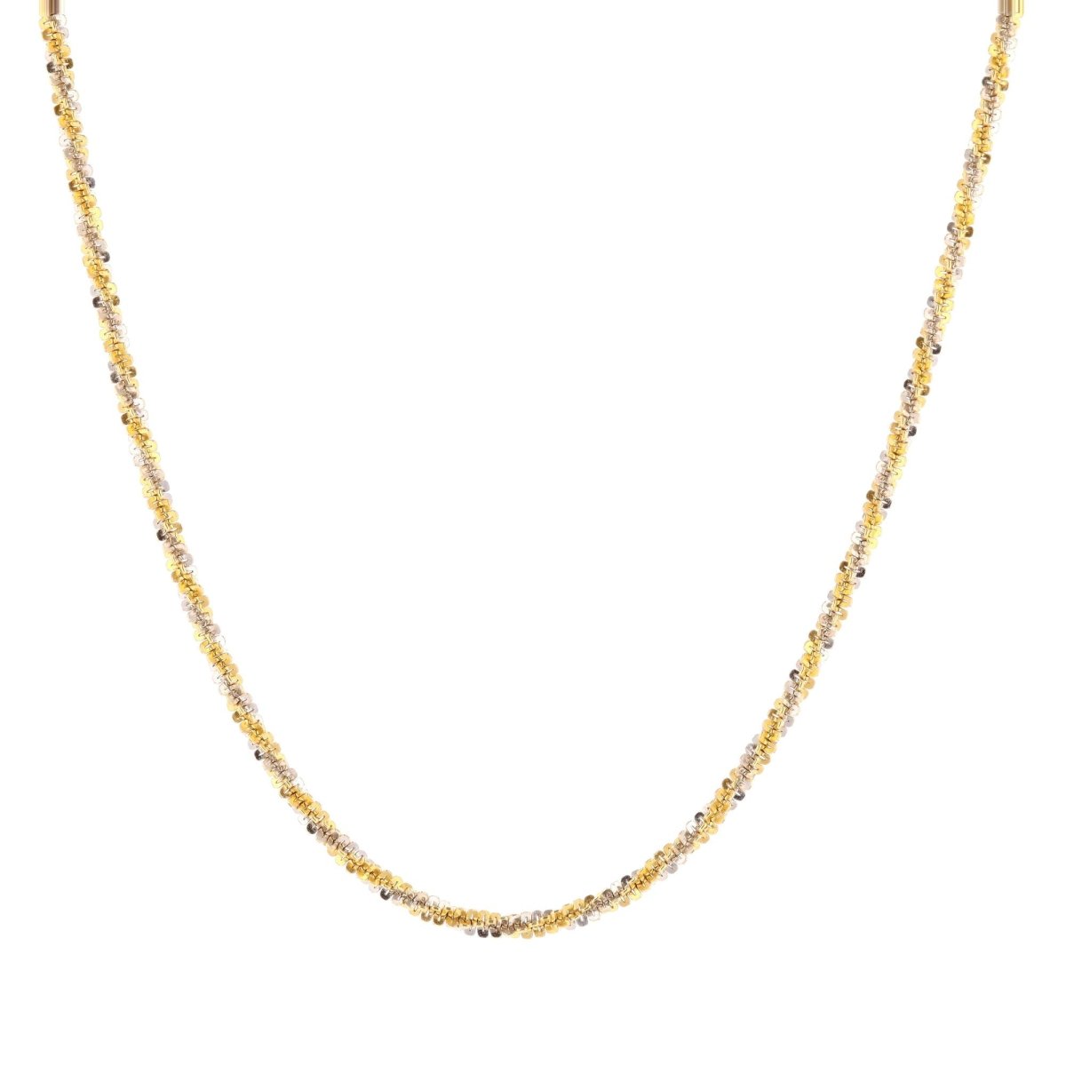 Collier torsadée en or jaune et or blanc - Castafiore