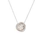 Collier Tourbillon Diamants Or Gris 18 Carats - Castafiore