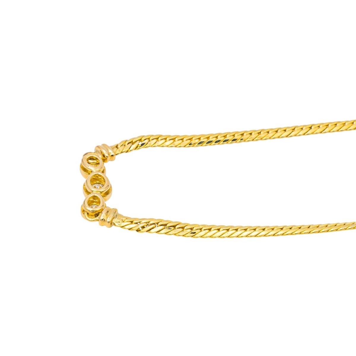 Collier Trilogie Or jaune Diamant - Castafiore