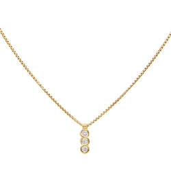 Collier trilogie Or jaune Diamant - Castafiore