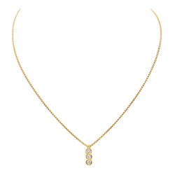 Collier trilogie Or jaune Diamant - Castafiore