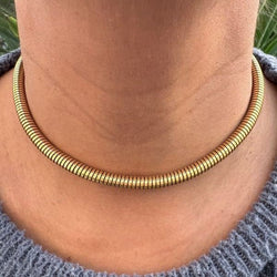 Collier Tubogas en or jaune - Castafiore