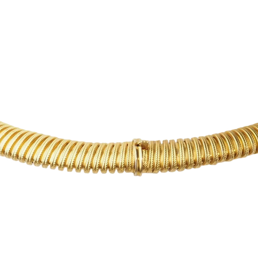Collier Tubogas en or jaune - Castafiore