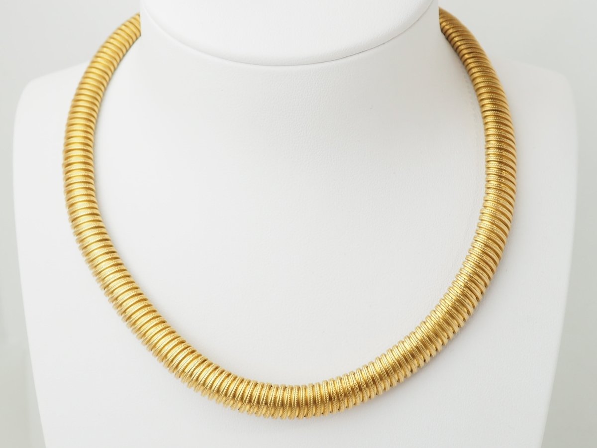 Collier Tubogas en or jaune - Castafiore
