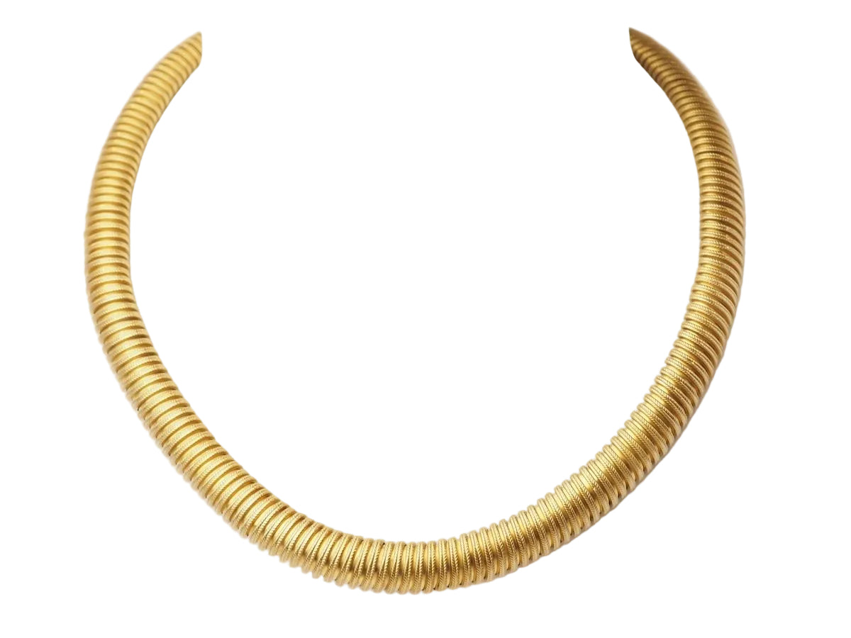 Collier Tubogas en or jaune - Castafiore